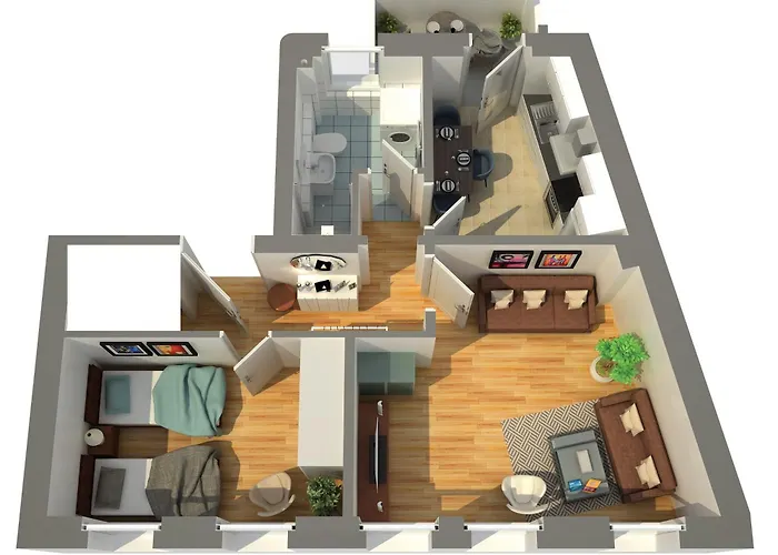 Gemuetliches Apartment, Seenaehe, Wm, Wlan, Balkon Markkleeberg